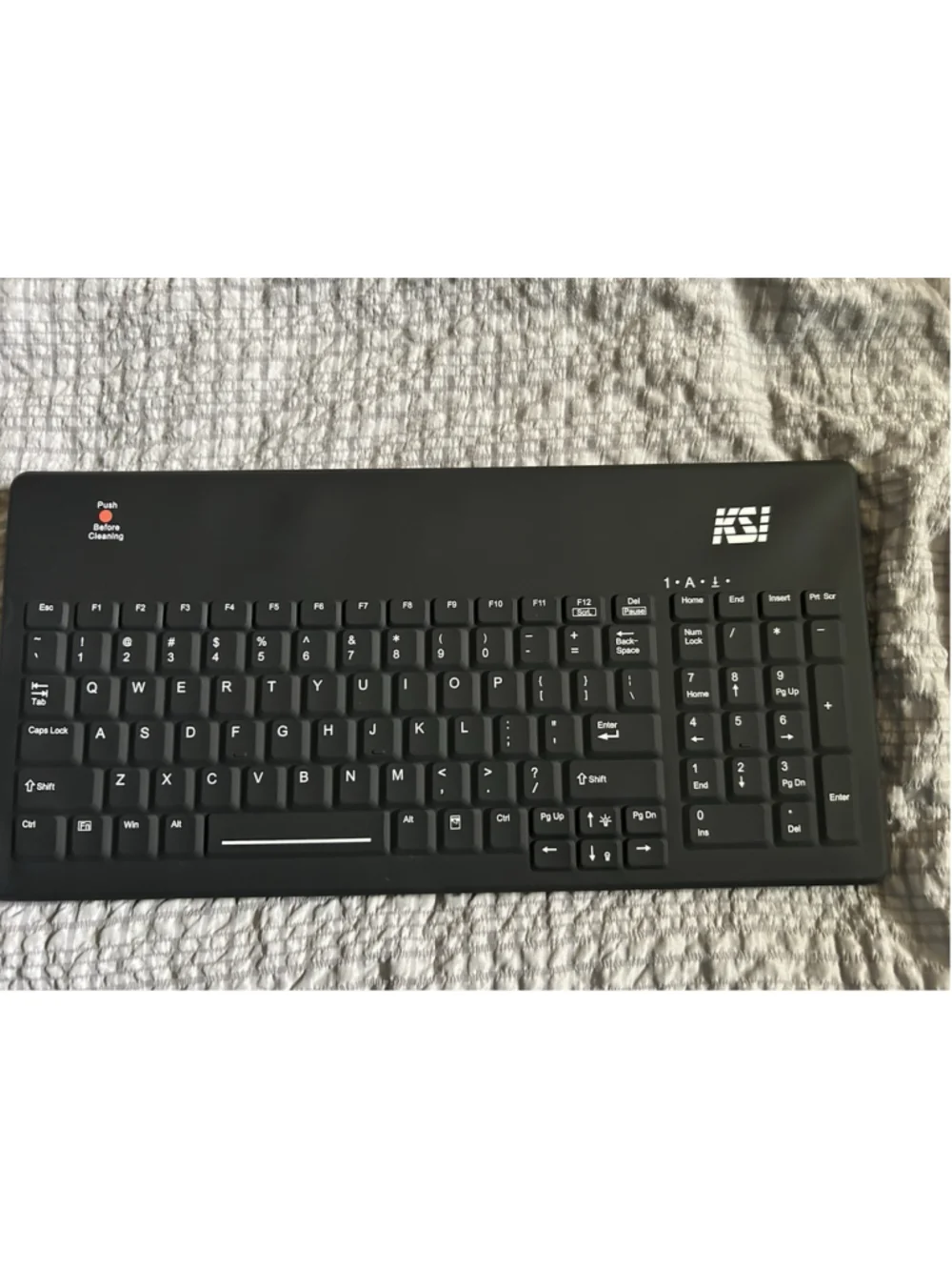 Key Source International KSI-1801 Black Backlit Keyboard Side Numbers